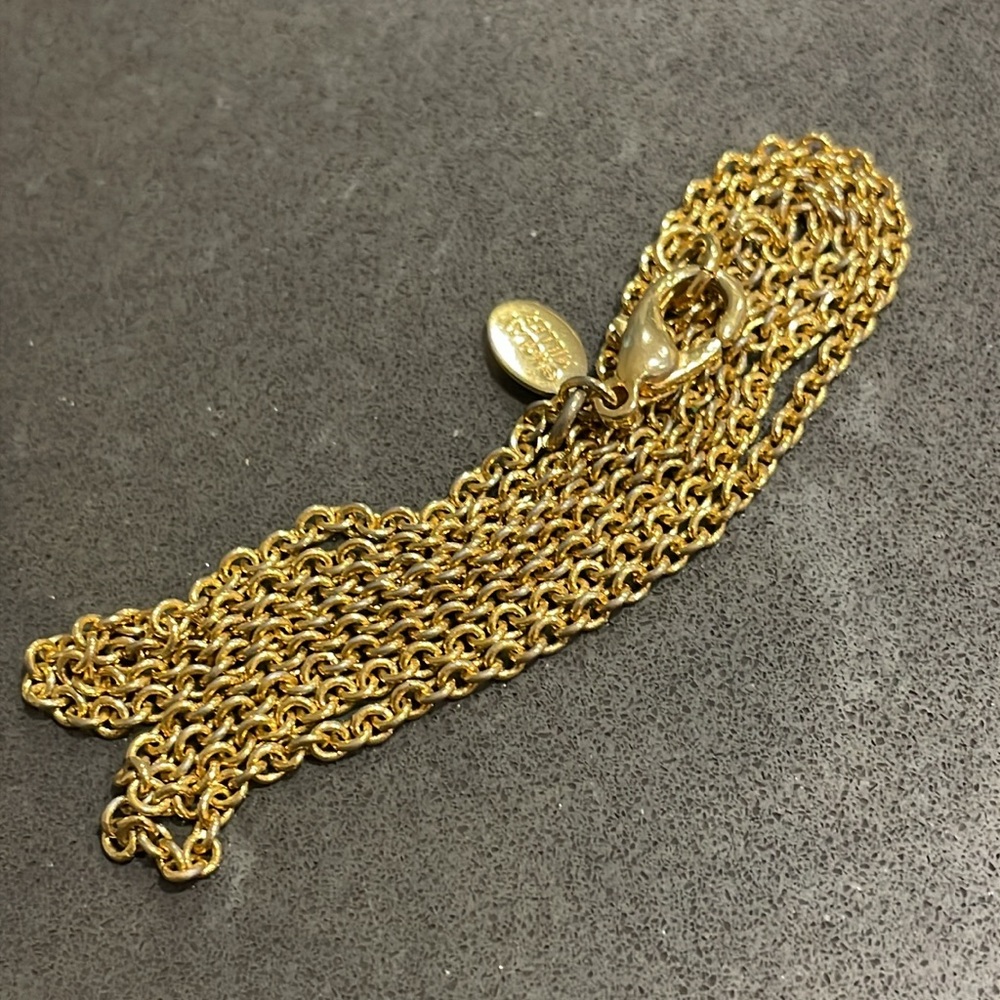 Gold Tone Nolan Miller Chain Necklace